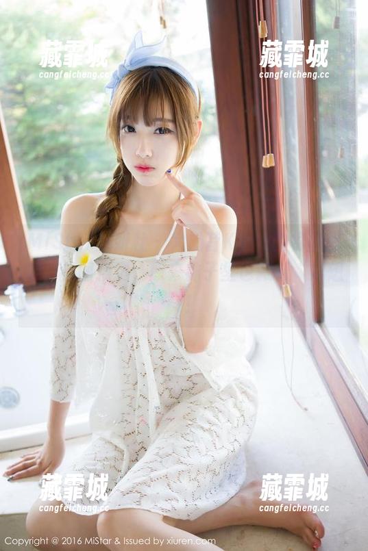 MiStar魅妍社 - 大奶昔Kyra的棉袜哲学，美图精选，原来袜子里也藏着“思想”！