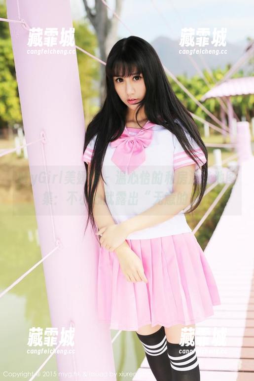 MyGirl美媛馆-温心怡 MyGirl美媛馆 - 温心怡的私房游泳池图集:不小心就露出“无意的美”